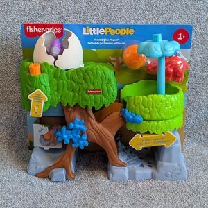 Fisher Price Little People Hatch & Slide Dinosaur Interactive Playset